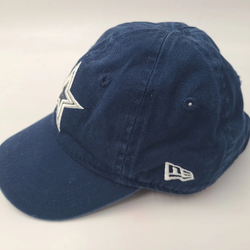 Toddler Girls Dallas Cowboys‎ Hat Strapback New Era Blue NFL Glitter Star Logo